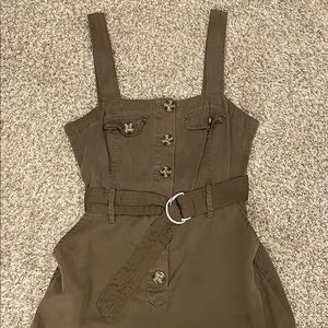 Green khaki romper
